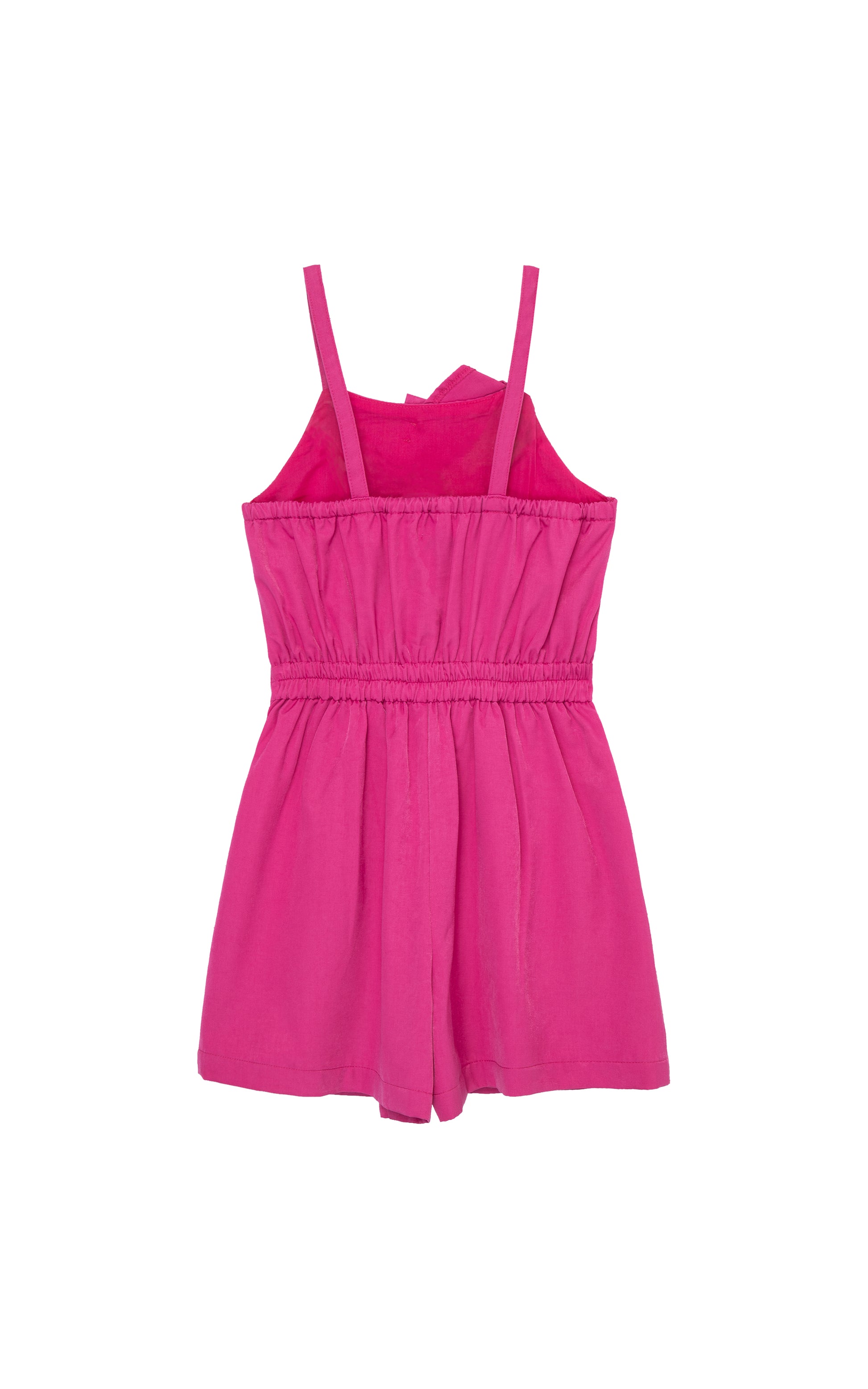 Habitual Girl Fuchsia Pleated Romper Romper