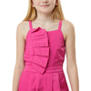 Girls Fuchsia Pleated Romper - [product_category], Minx Boutique-Southbury