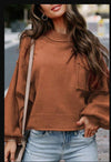Camel Patch Pocket Loose Sweater - [product_category], Minx Boutique-Southbury
