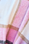 Pink Plaid Button Up Lapel Collar Coat - [product_category], Minx Boutique-Southbury