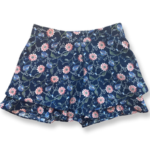  Girls Ruffle Floral Navy Shorts - [product_category], Minx Boutique-Southbury