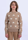 Mini Molly Camel Heart Sweater - [product_category], Minx Boutique-Southbury
