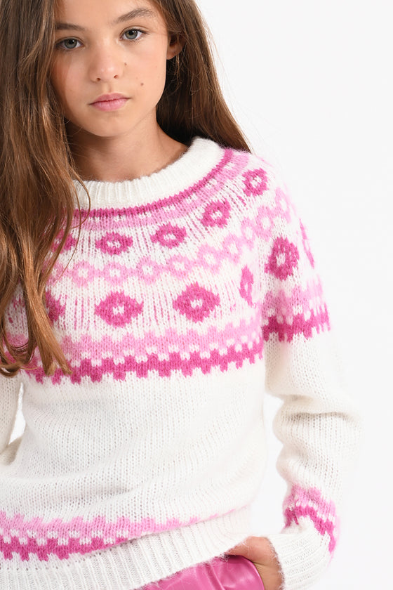 Mini Molly Fair Isle Sweater - [product_category], Minx Boutique-Southbury