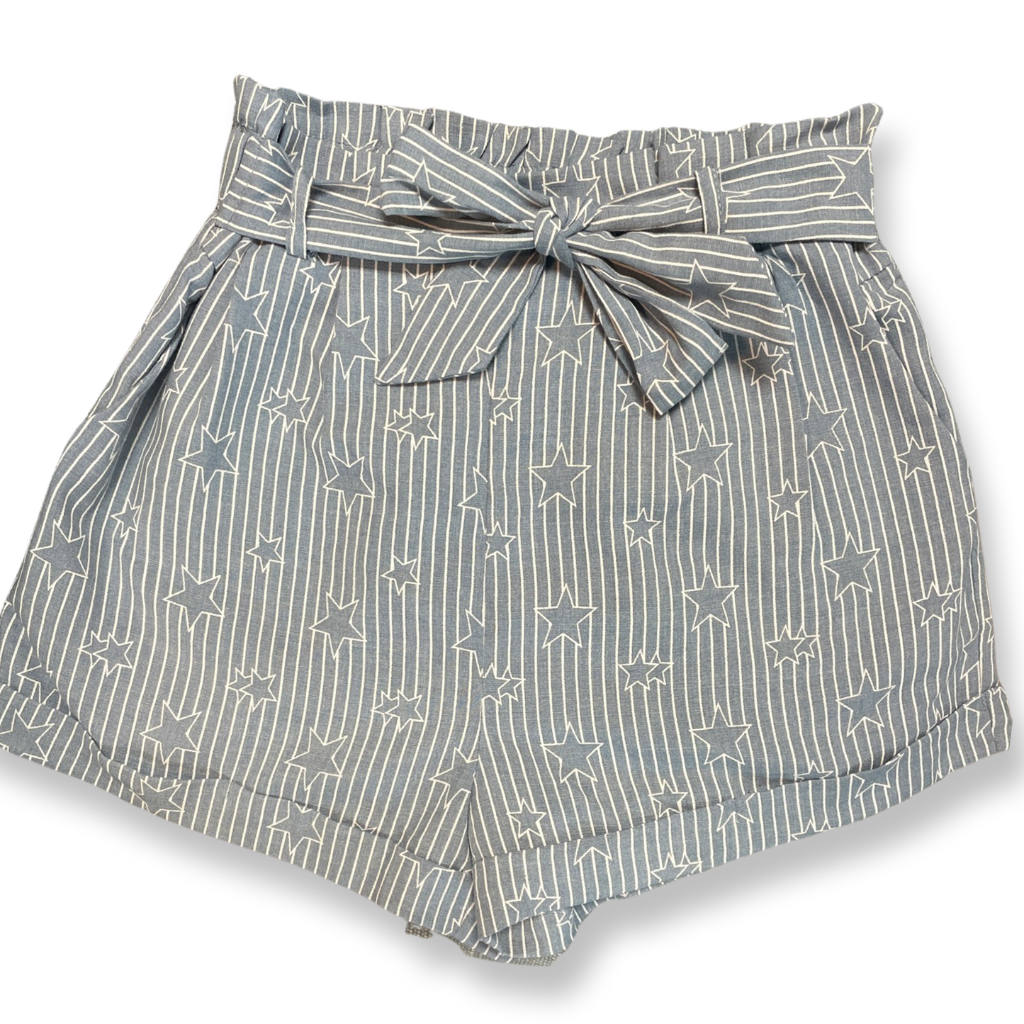Girls Stars and Stripes Paper bag Shorts