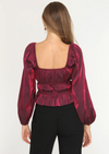 Remy Gathered Peplum Blouse - [product_category], Minx Boutique-Southbury