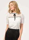 Nelli Puff Sleeve Lace Top - [product_category], Minx Boutique-Southbury