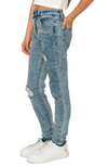 Tractr Girl High Rise Skinny w/destruction and Raw Hem Jeans - [product_category], Minx Boutique-Southbury