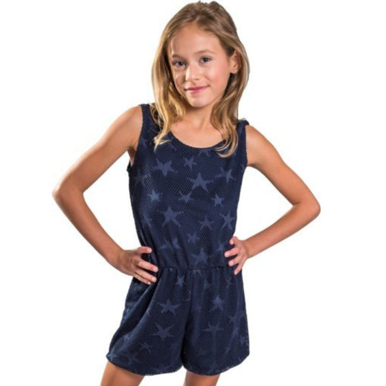 Girls Star Lace Tank Romper - Online Only, Minx Boutique-Southbury, [product tags]