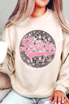 BRIDE DISCO BALL Graphic Sweatshirt, Minx Boutique-Southbury, [product tags]