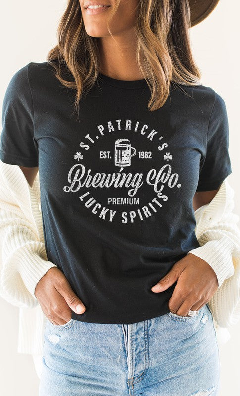 St Patricks Brewing Co Lucky Spirits Graphic Tee - [product_category], Minx Boutique-Southbury