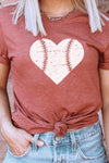 Heart Baseball Season Sports Game Graphic Tee - [product_category], Minx Boutique-Southbury