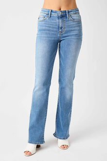  Judy Blue Full Size Mid-Rise Waist Straight Jeans, Minx Boutique-Southbury, [product tags]
