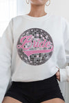 BRIDE DISCO BALL Graphic Sweatshirt, Minx Boutique-Southbury, [product tags]