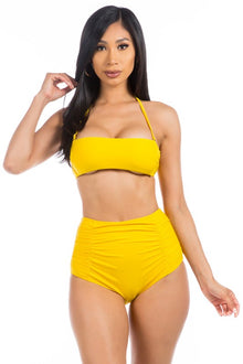  HIGH WAISTED TWO PIECE SWIMSUIT, Minx Boutique-Southbury, [product tags]