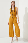 PLUS SLEEVELESS SQUARE NECK BUTTON ANKLE JUMPSUIT - Online Only - [product_category], Minx Boutique-Southbury