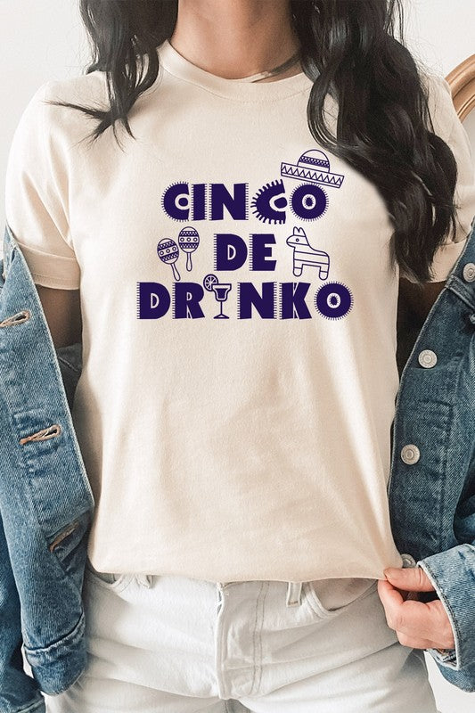 Cinco De Drinko Party Celebration Graphic Tee - [product_category], Minx Boutique-Southbury