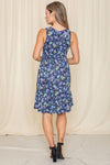 Sleeveless Botanical Floral Tiered Dress - [product_category], Minx Boutique-Southbury