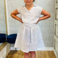 Bella Dahl Girl Linen Cap Sleeve Belted Dress -Pale Iris
