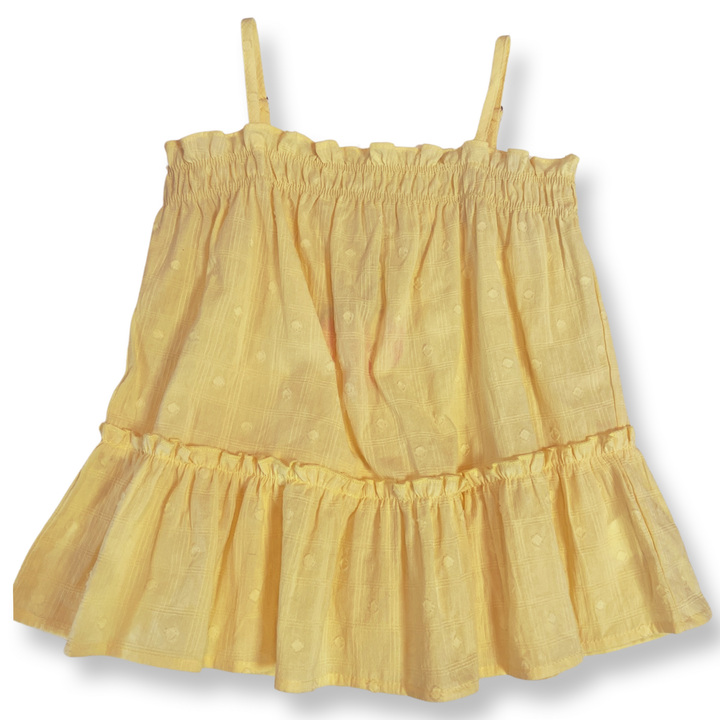 Hayden Girls Yellow Spaghetti Strap Baby Doll Tank Top