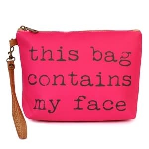 Makeup Bag - This Bag Hot Pink