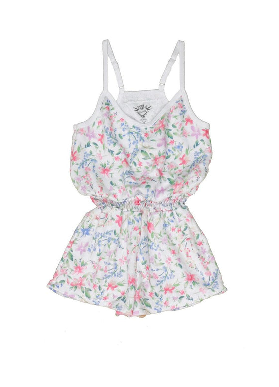 Girls Floral Tank Romper - [product_category], Minx Boutique-Southbury