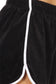 Women's Black Velour Dolphin Shorts