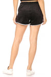 Women's Black Velour Dolphin Shorts - [product_category], Minx Boutique-Southbury