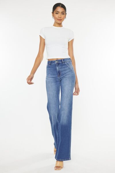Kancan Ultra High Waist Gradient Flare Jeans - [product_category], Minx Boutique-Southbury