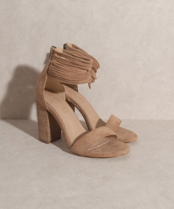 Blair Strappy Ankle Heel in Nude - [product_category], Minx Boutique-Southbury