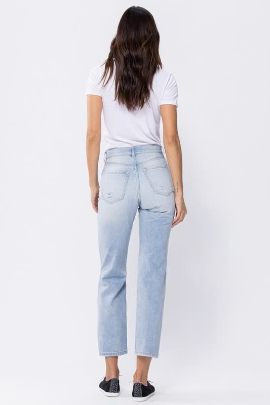 High Rise 90's Straight Leg - Light Denim