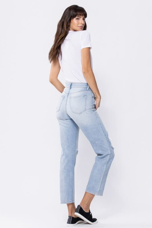 High Rise 90's Straight Leg - Light Denim