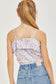 Girls Floral Off Shoulder Crop Top