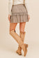 Crinkled Ditsy Flower Skirt Large skirt