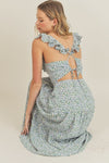 Sleeveless Blue Sunflower Maxi Dress - [product_category], Minx Boutique-Southbury