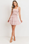 Shirred Waist Ruffle Layer Skirt - [product_category], Minx Boutique-Southbury