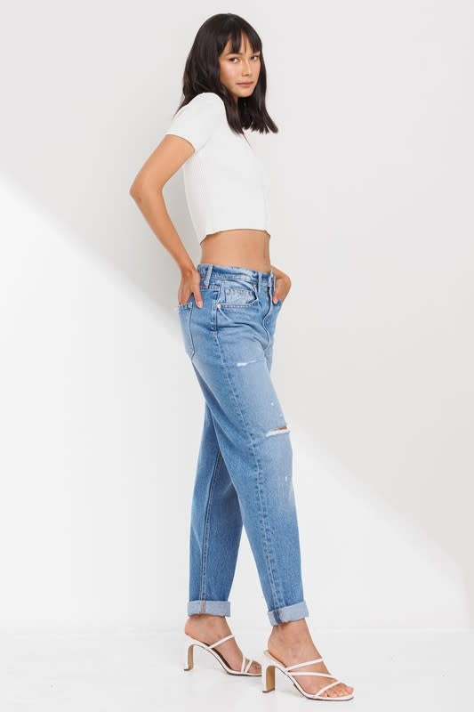 Sneak Peek Distressed Loose Boyfriend Jeans Jeans