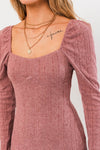 Mulberry Knit Mini Dress - [product_category], Minx Boutique-Southbury