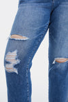 BAYEAS Full Size High Waist Distressed Cat's Whiskers Straight Jeans - [product_category], Minx Boutique-Southbury