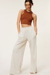 Wide Leg Casual Sweatpants in Beige - [product_category], Minx Boutique-Southbury