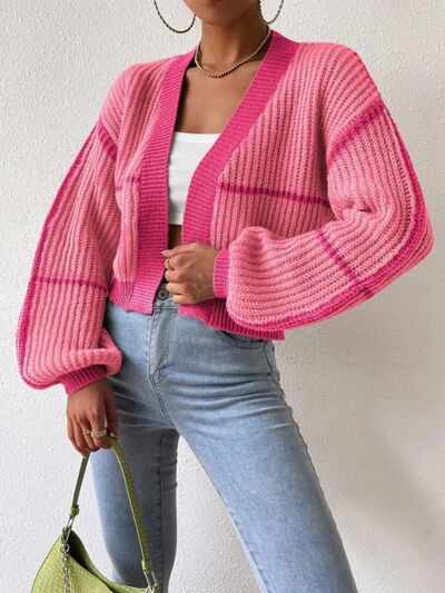 Open Front Dropped Shoulder Cardigan - [product_category], Minx Boutique-Southbury