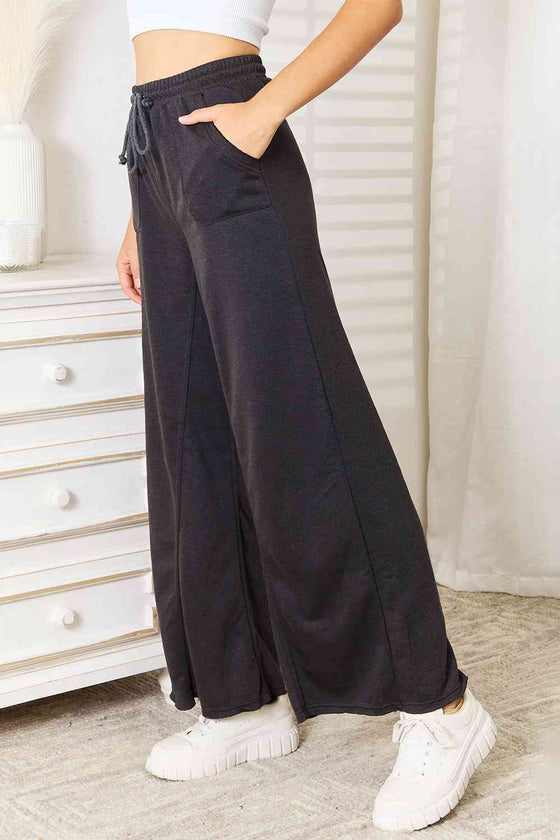 Basic Bae Wide Leg Pocketed Pants - [product_category], Minx Boutique-Southbury
