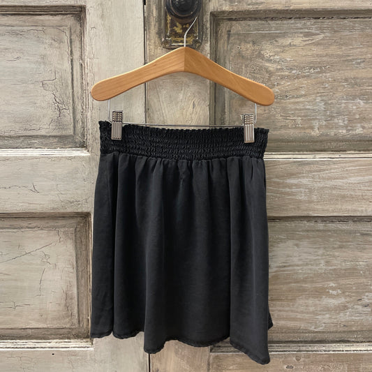 Bella Dahl Girl Black Smocked Skirt skirt