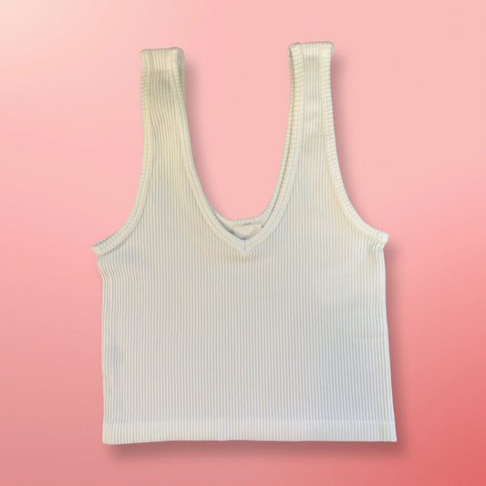 Girls White Cropped Brami White