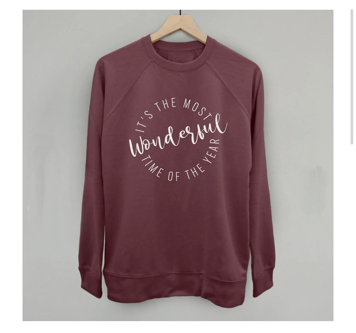 Its the Most Wonderful Time of the Year Crew Neck Clothing