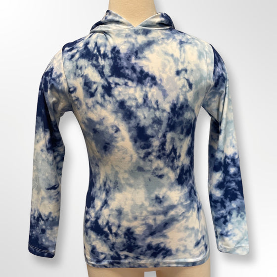 Girls Navy Tie Dye Hoodie - [product_category], Minx Boutique-Southbury