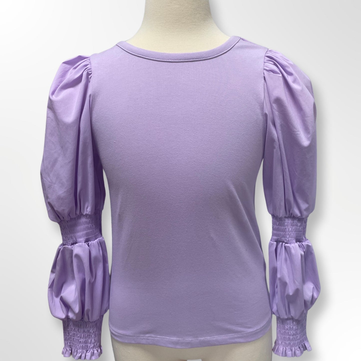 Habitual Kids Lilac Puff Sleeve Knit Top Shirt