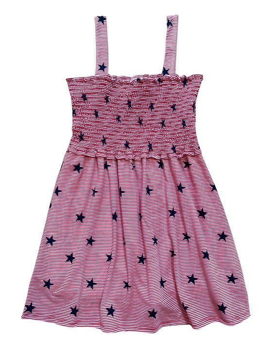 Girls Stars and Stripes Holiday Tank Dress Dress
