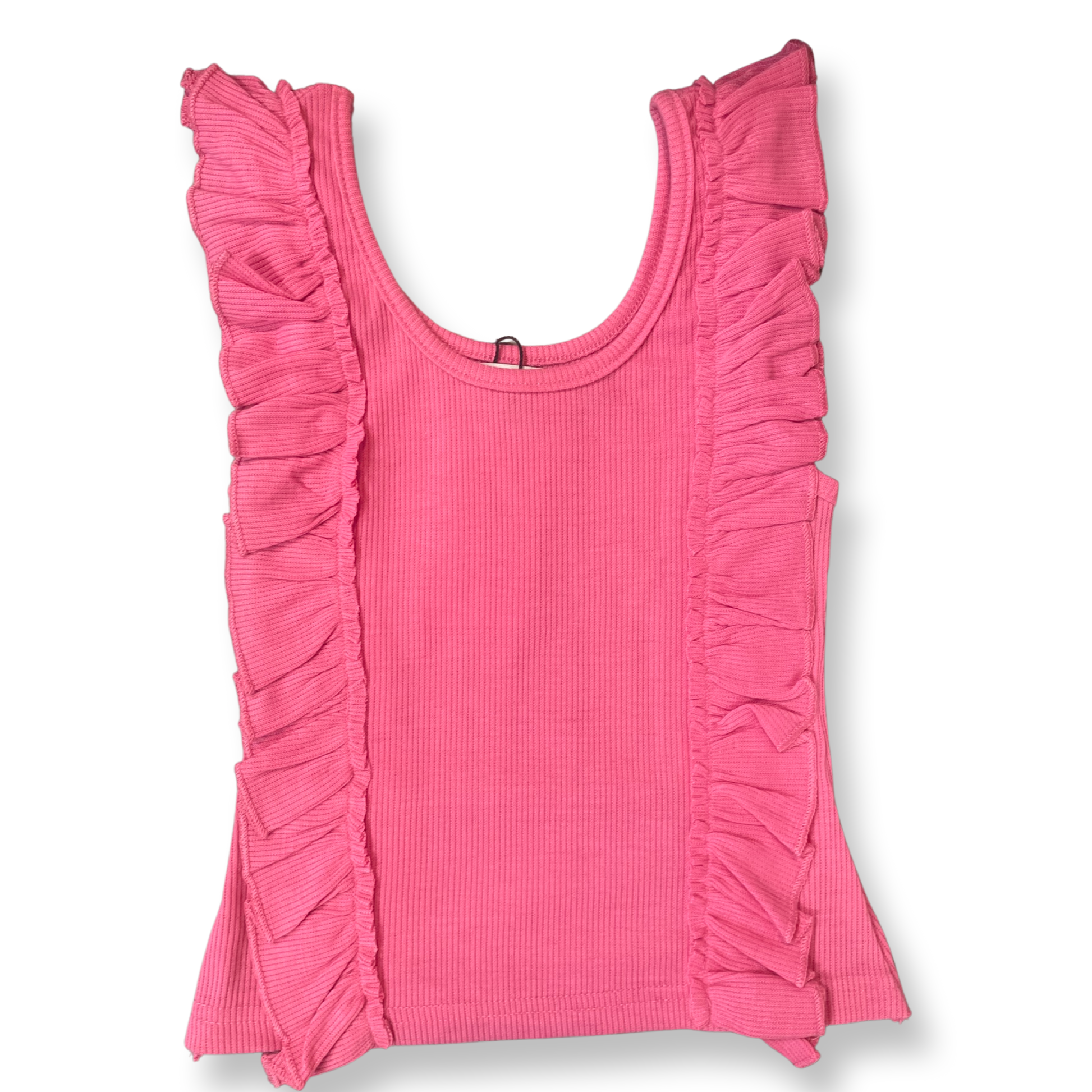 Girls Ruffled Tank Top - Mollly Bracken Pink Shirt