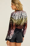 Black Multi Sequin Ombre Sweater - [product_category], Minx Boutique-Southbury