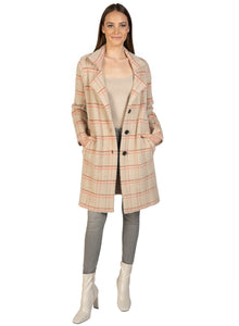  Love Token Beige Plaid Button Down Sweater Coat - [product_category], Minx Boutique-Southbury